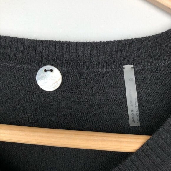 Margaret O'Leary Black Button Up Cardigan Size XS - Picture 3 of 5